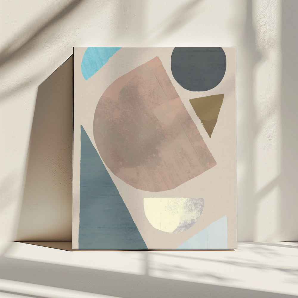 Abstract Shapes in Muted Tones | Canvas