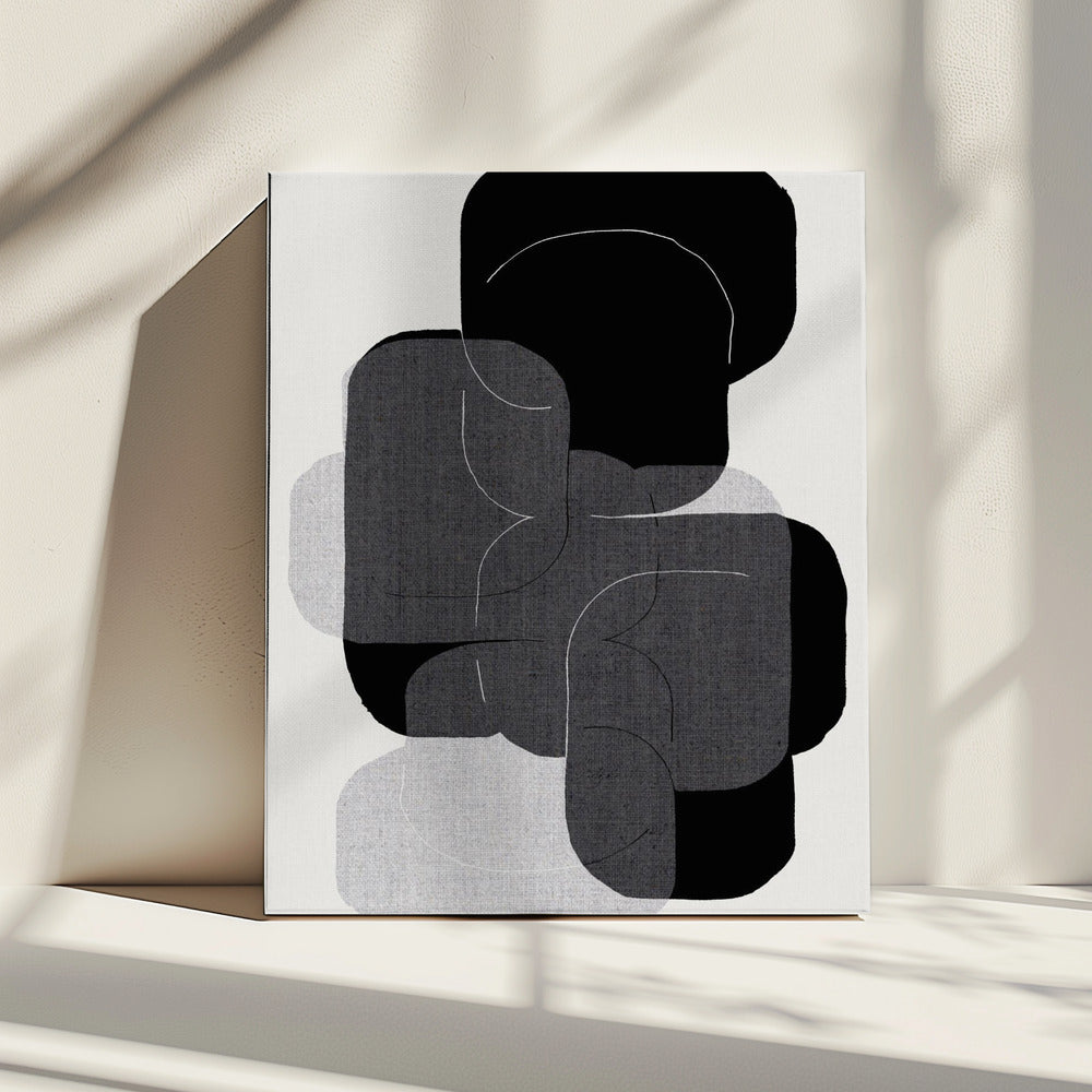 Monochrome Layers | Canvas