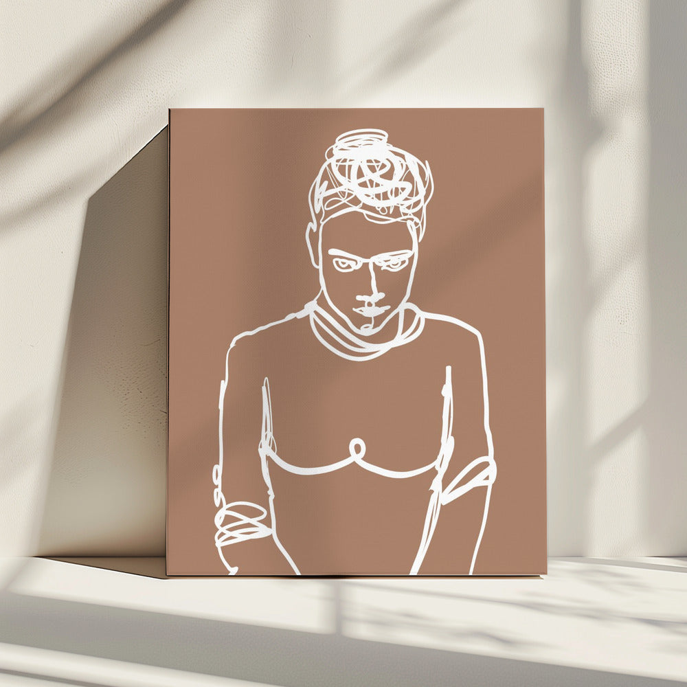 Line drawing lady | Canvas