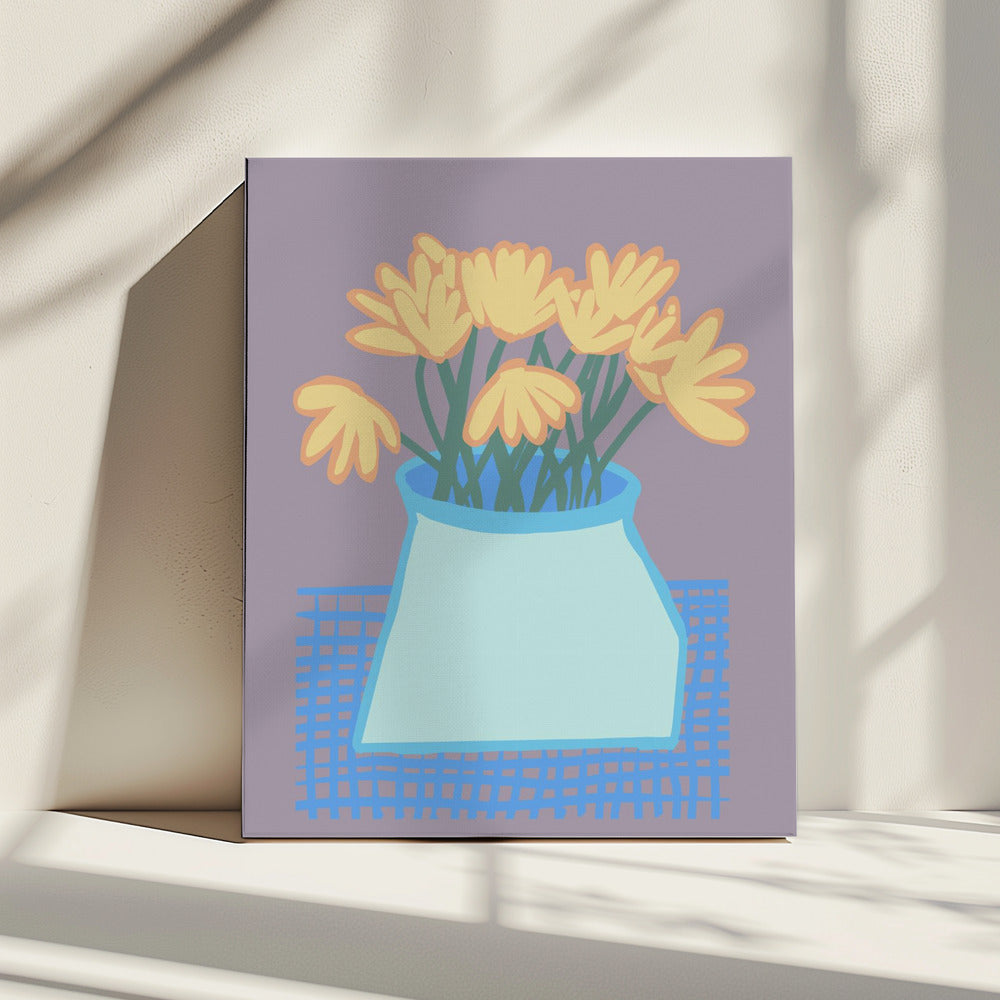 Daisies in vase | Canvas