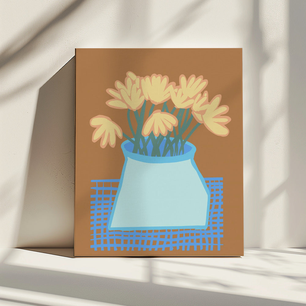 Daisies in vase | Canvas