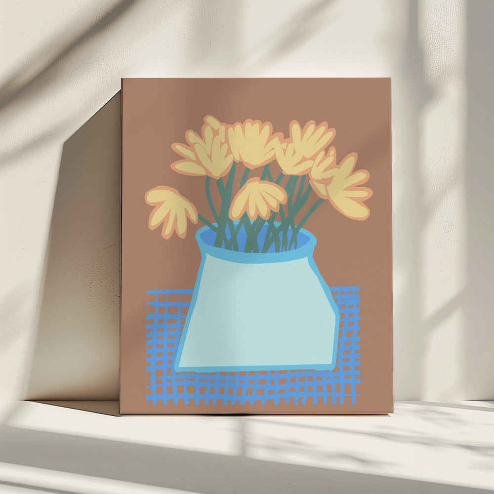 Daisies in vase | Canvas