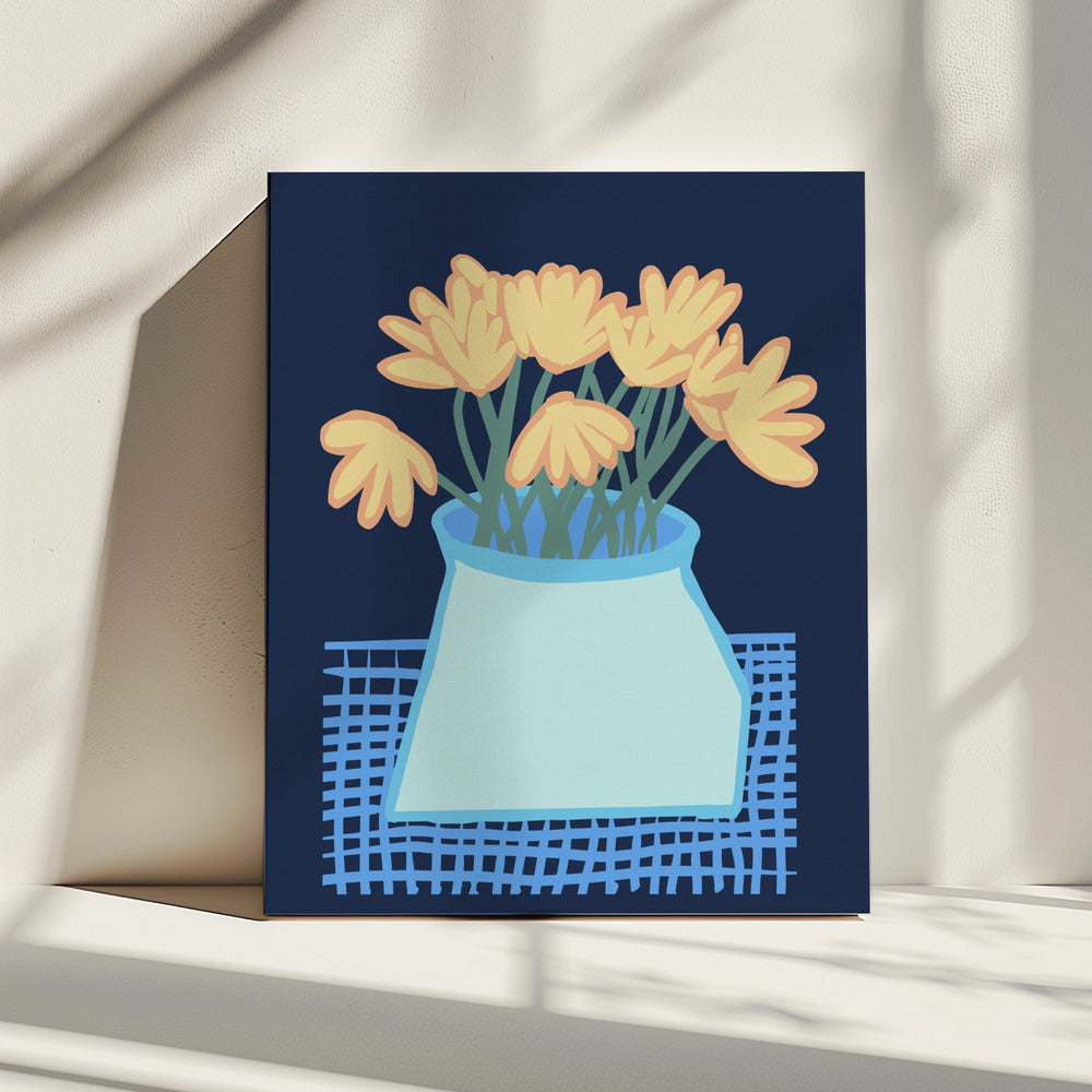 Daisies in vase | Canvas