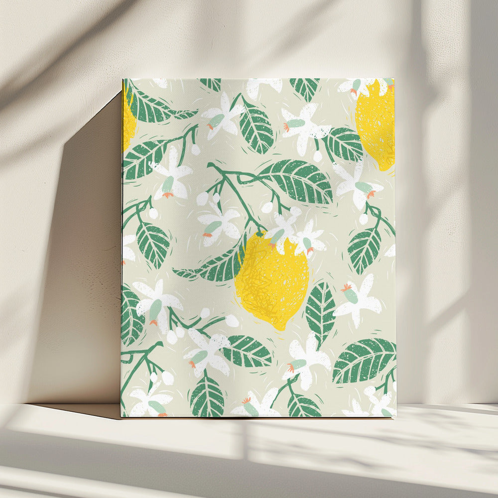 Lemon tree blossoms | Canvas