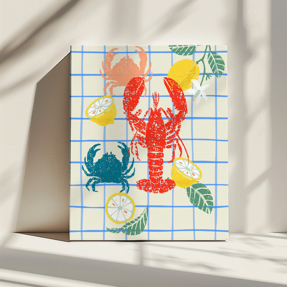 Lobster and lemons | Canvas