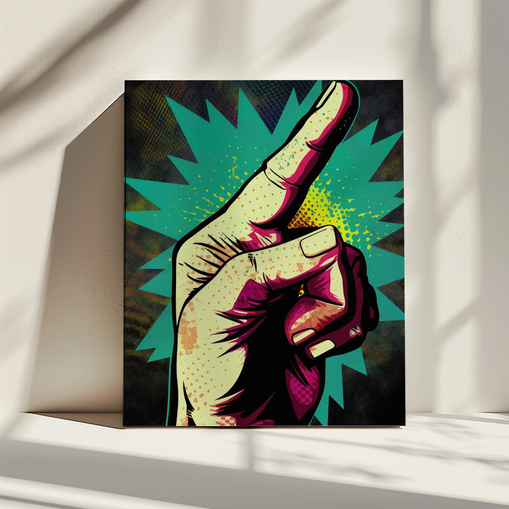 Vibrant Hand Gesturing | Canvas