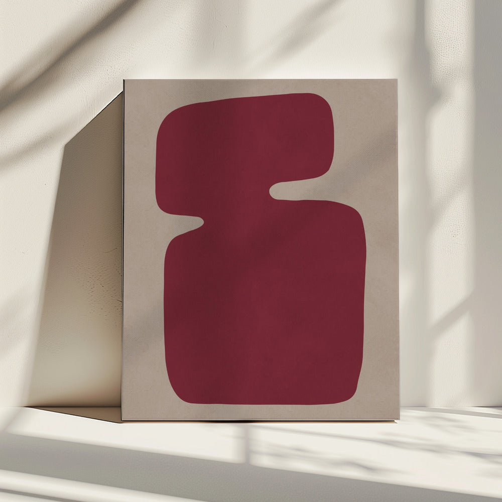 Crimson Silhouette | Canvas