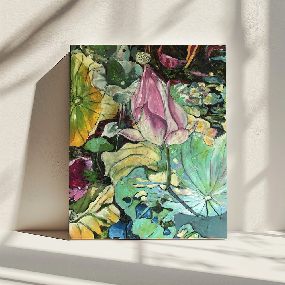 Lush Lotus Pond | Canvas