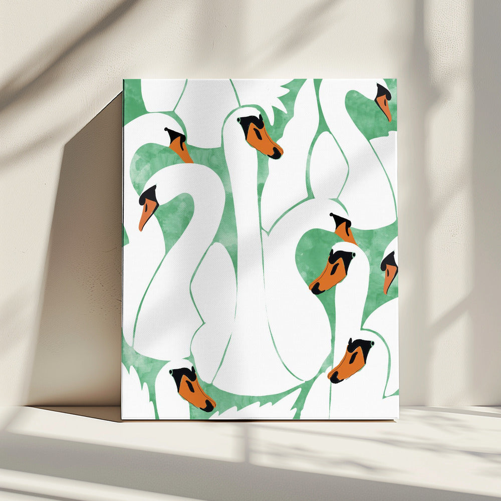 Graceful Swans | Canvas