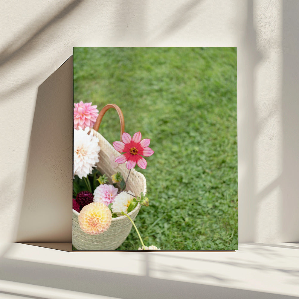 Colorful Flowers In A Basket | Canvas
