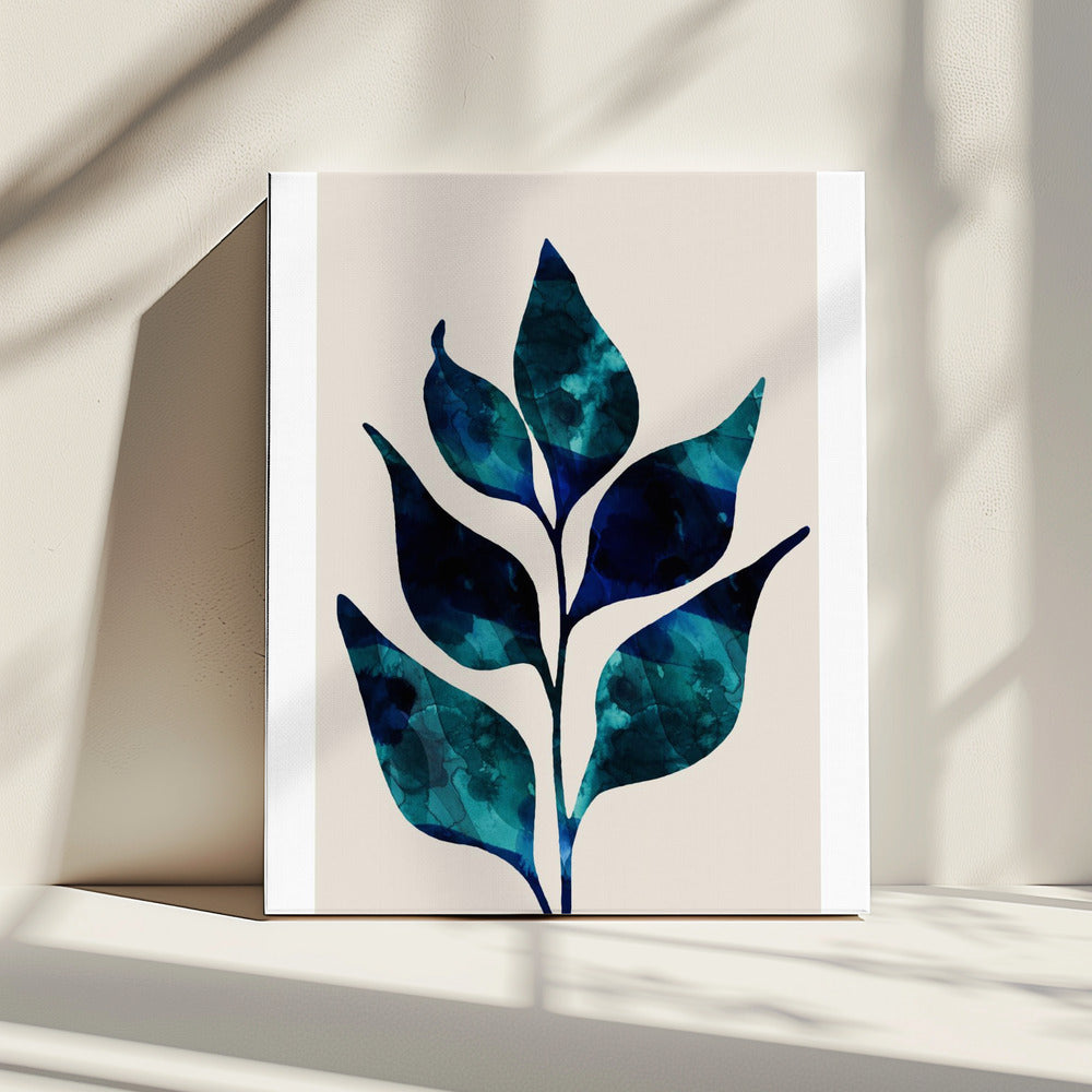 Teal Sprout Study | Canvas