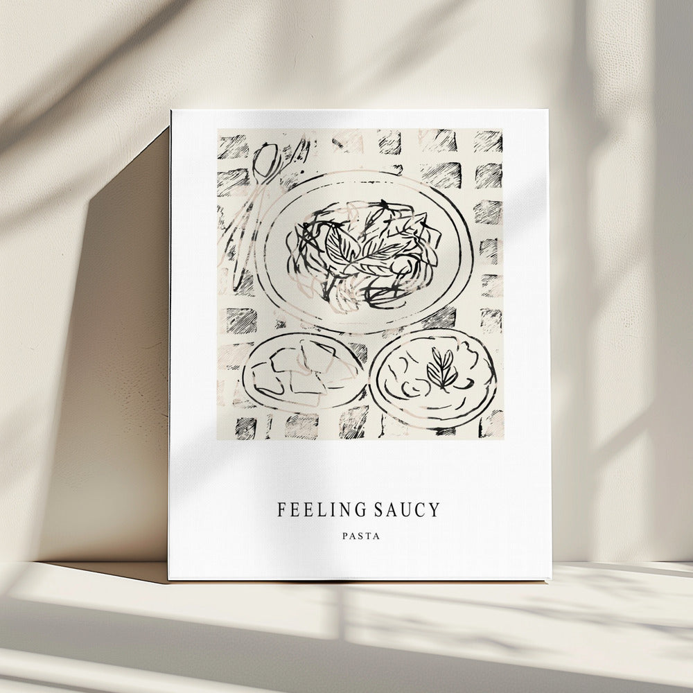 Illustration Of A Pasta Dish | Canvas