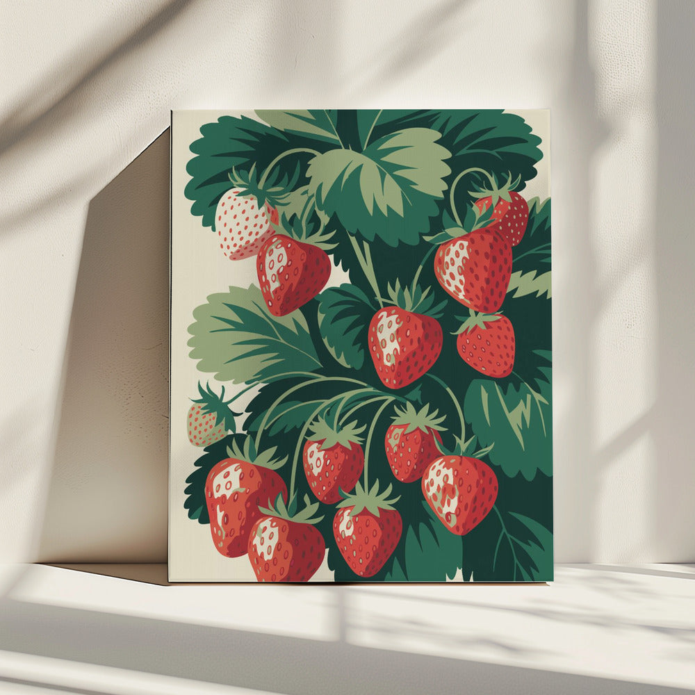 Juicy Strawberry Delight | Canvas