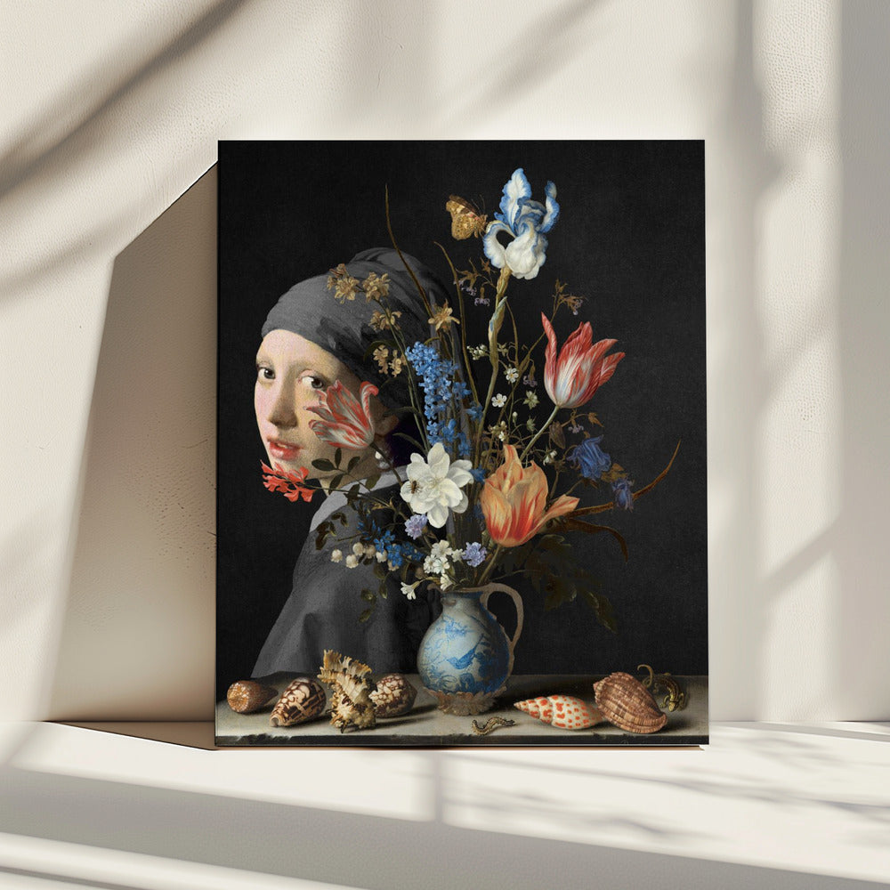Girl With a Pearl Earring -  Behind a Wan Li Vase Edition | Canvas