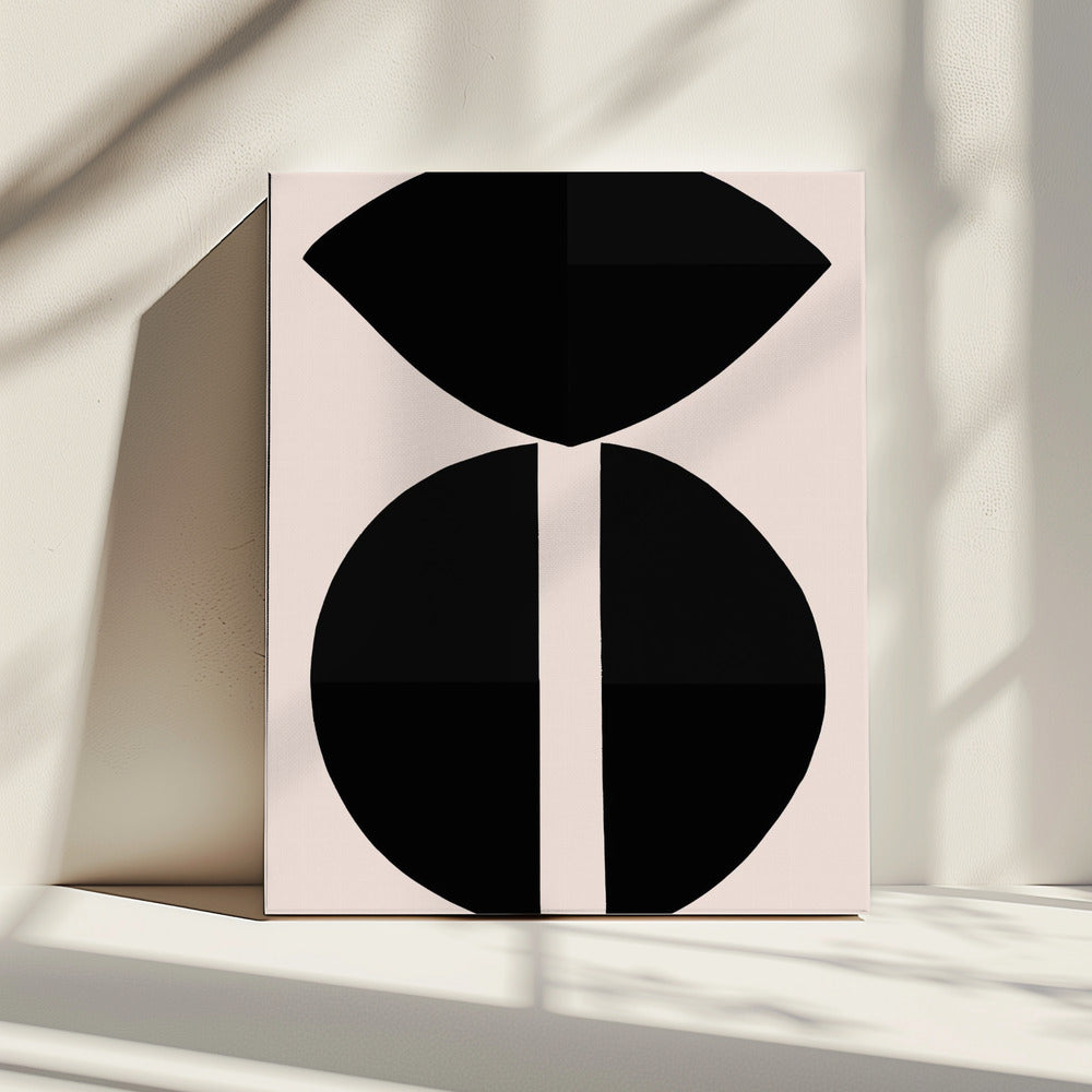 Black Shapes Harmony | Canvas