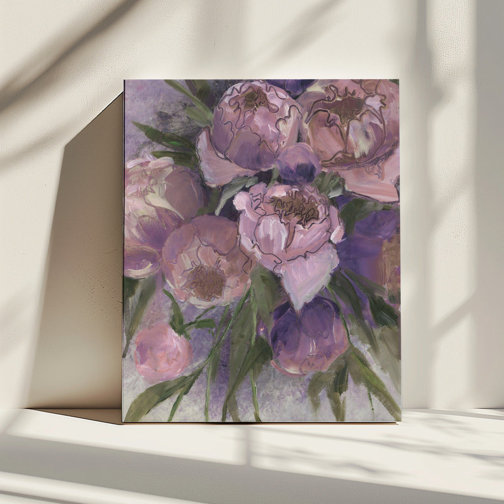 Lush Pink And Purple Peonies | Canvas
