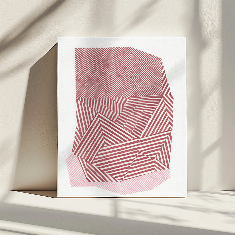 Striped geometric shape | Canvas