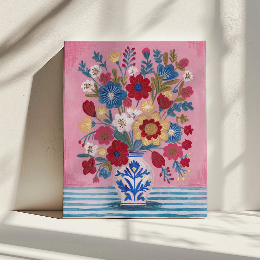 Vase Abundant Floral Still Life | Canvas