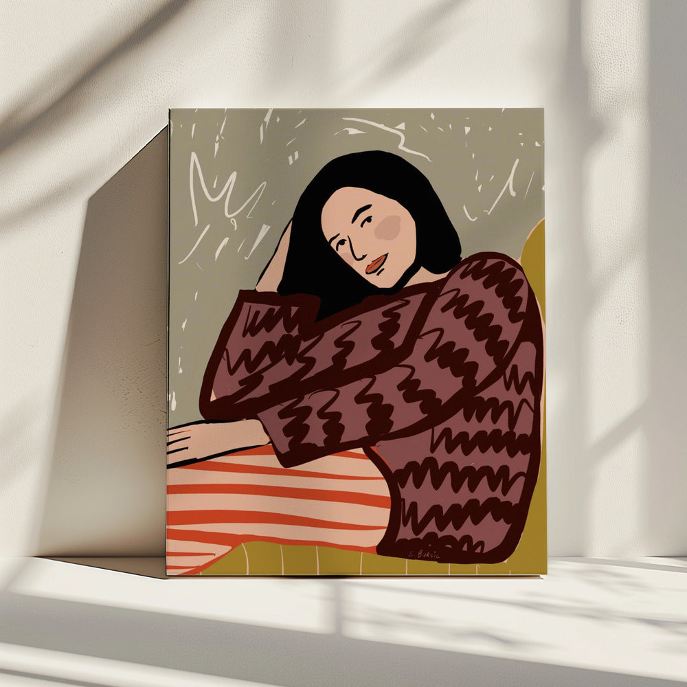 Lady SITTING | Canvas