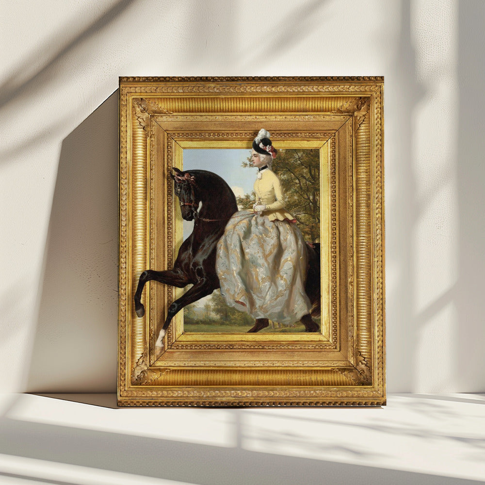 The Lady and Her Horse | Canvas