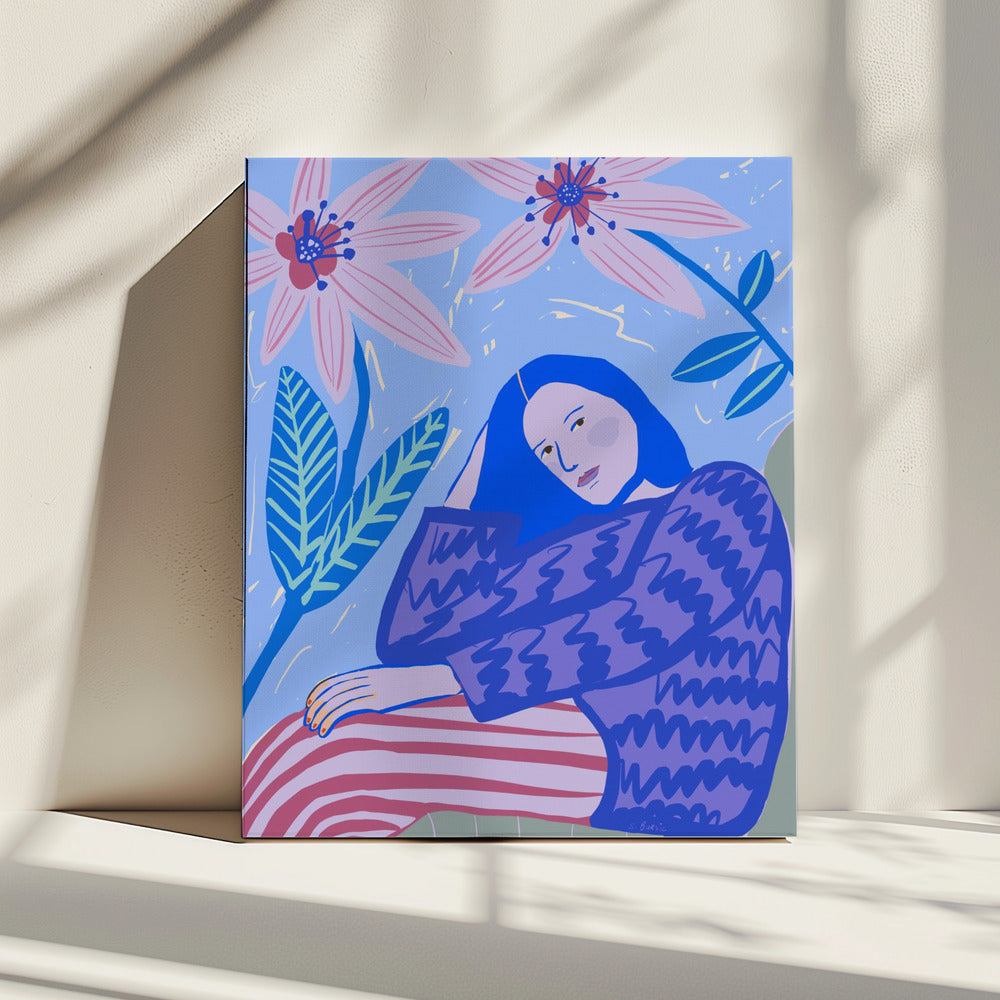 Lady sitting | Canvas