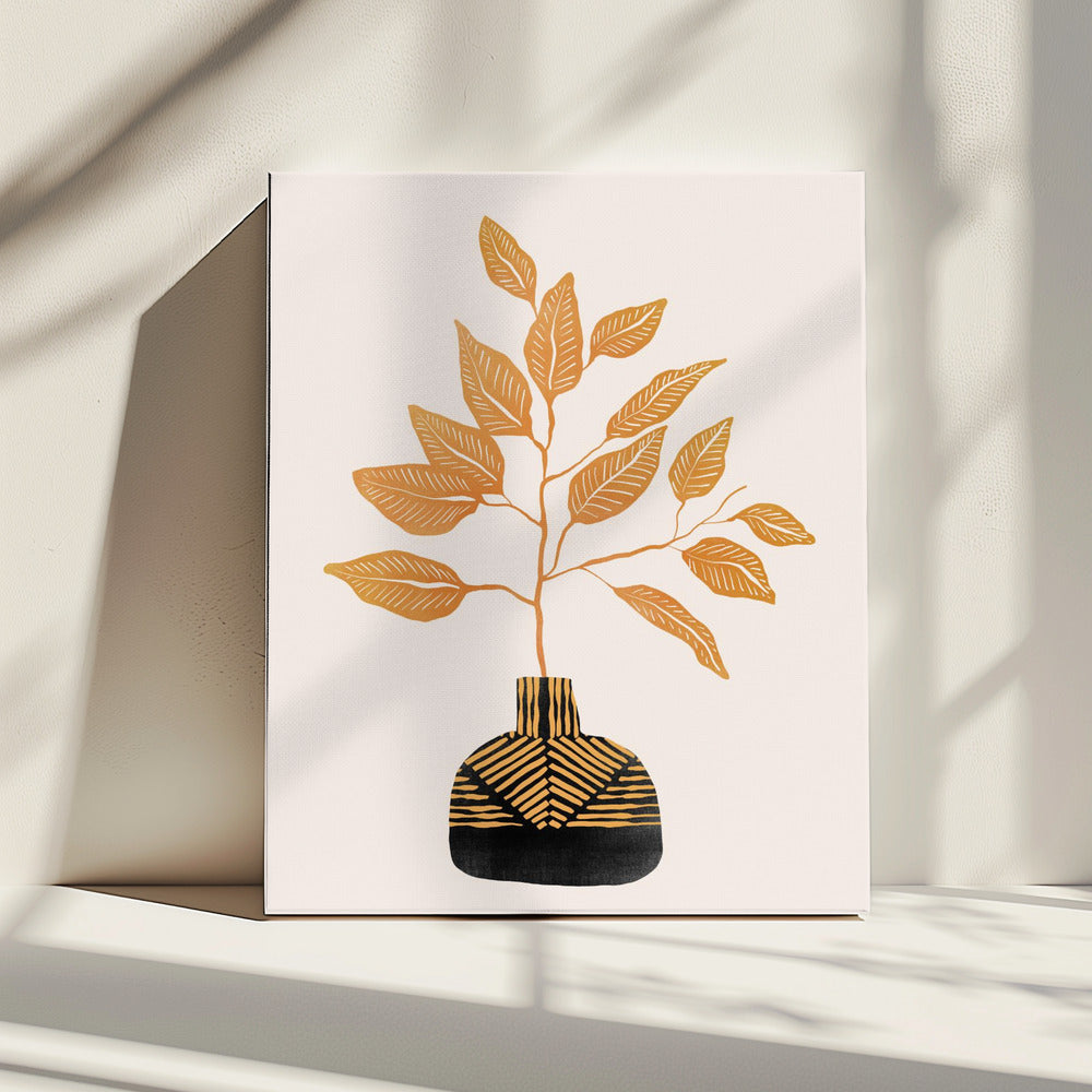 Tribal Vase By Catsanddotz 32 X 40 Inches | Canvas