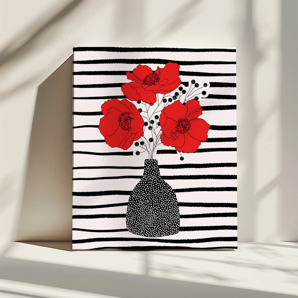 Three Poppies | Canvas