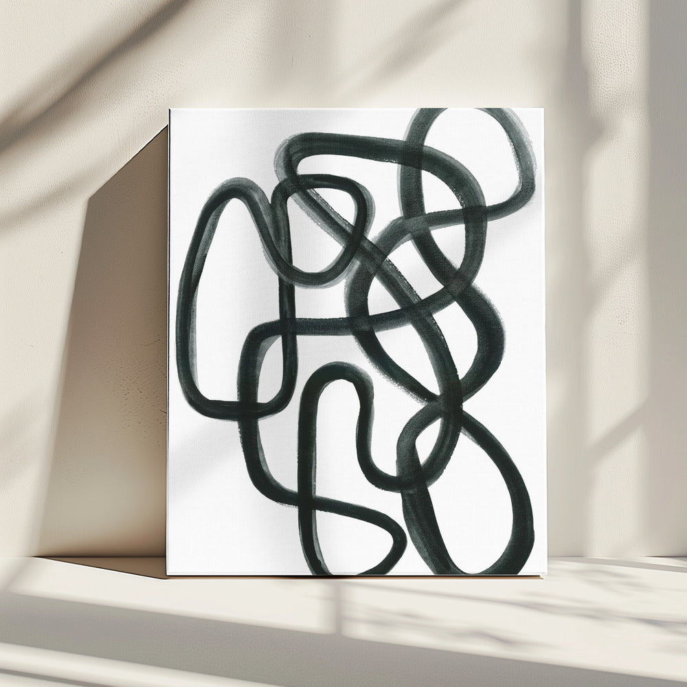 Abstract in Black | Canvas