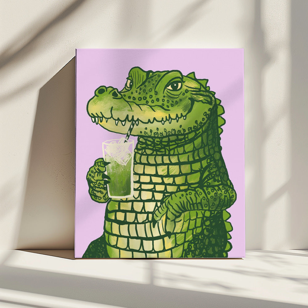 Matcha crocodile | Canvas
