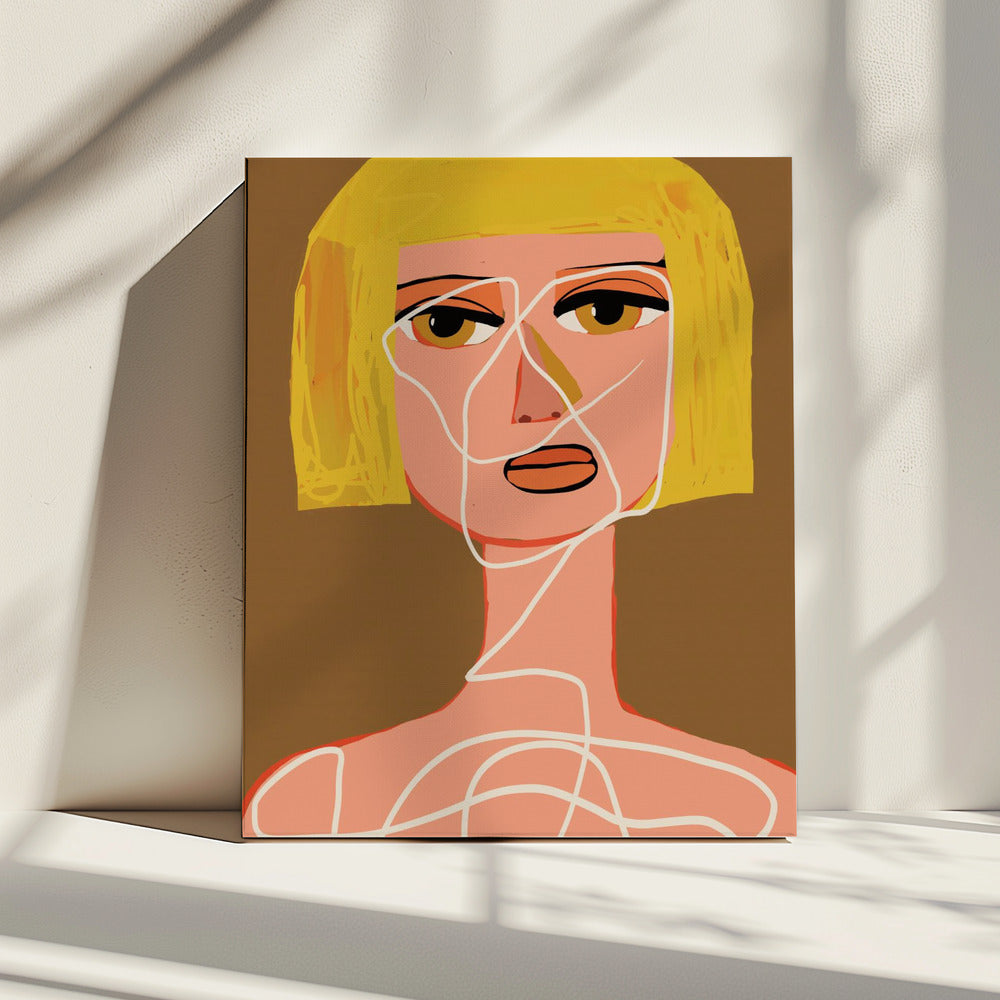 Tied up woman Tangled | Canvas