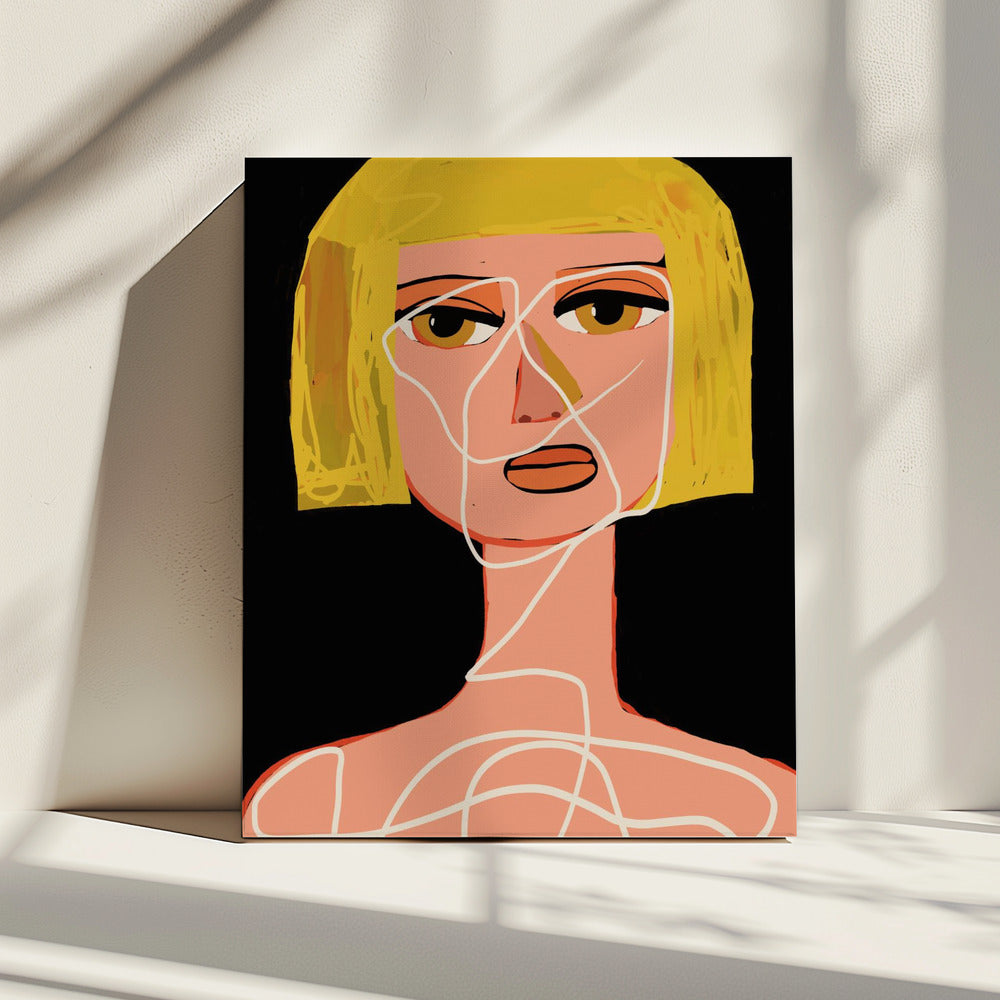 Tied up woman Tangled | Canvas