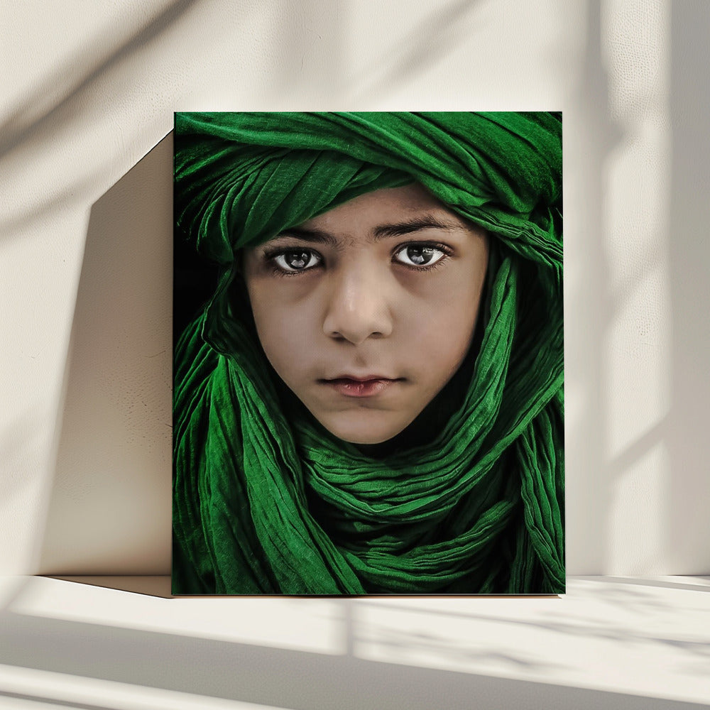 Green Boy | Canvas