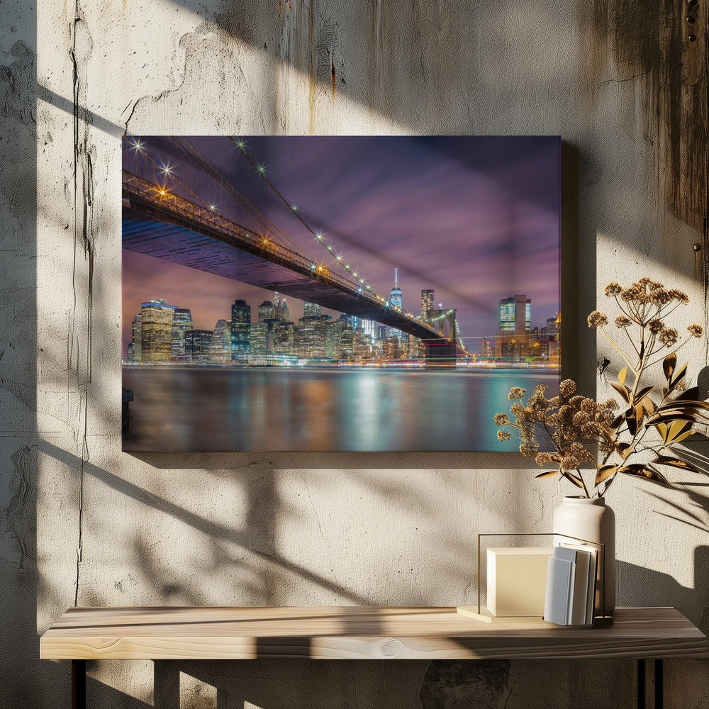 Brooklyn Bridge at Night | Canvas