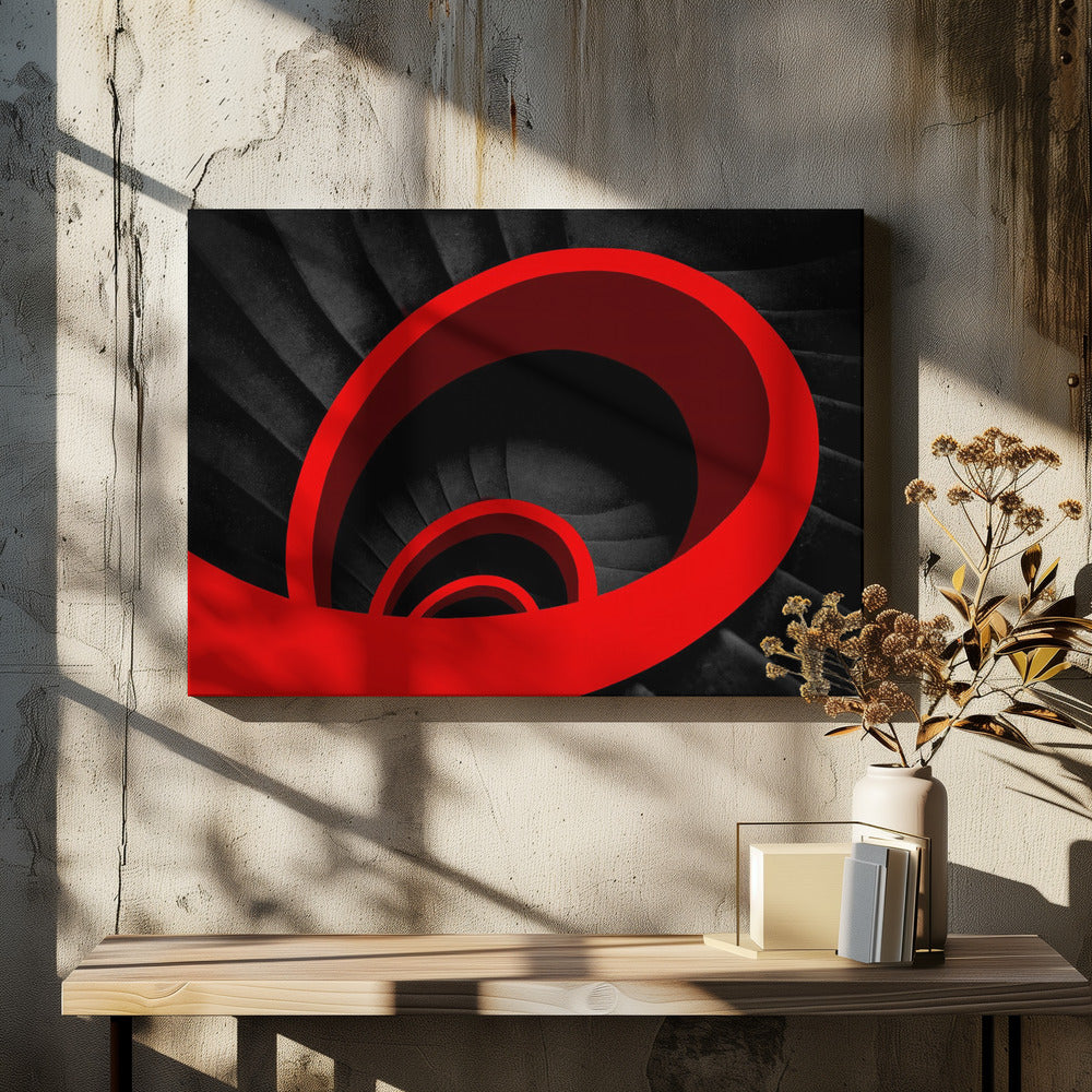 A red spiral | Canvas