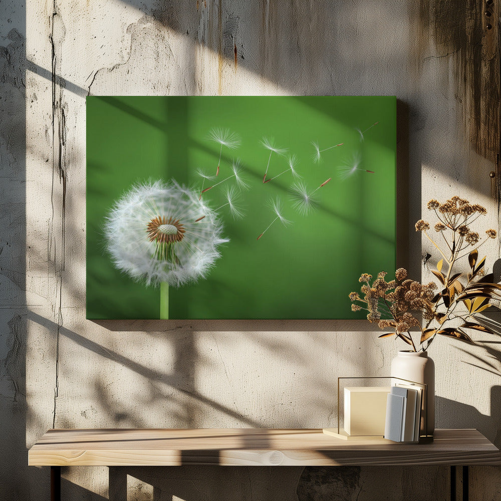 Dandelion Blowing | Canvas