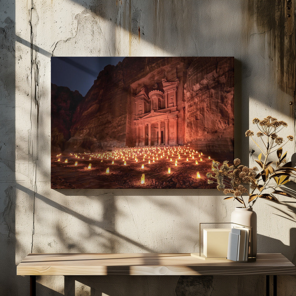 Petra by Night | Canvas