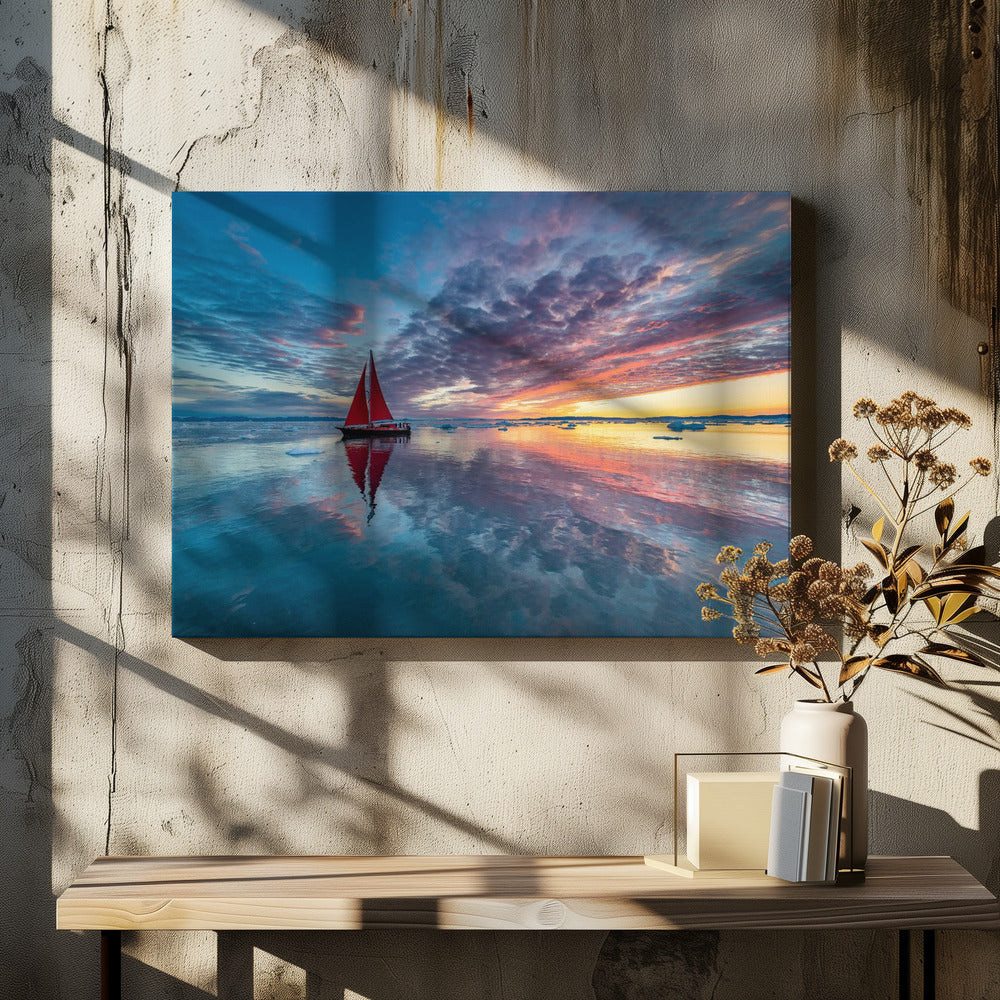 Greenland fire sky | Canvas