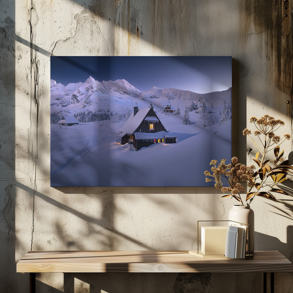 Winter Hut | Canvas