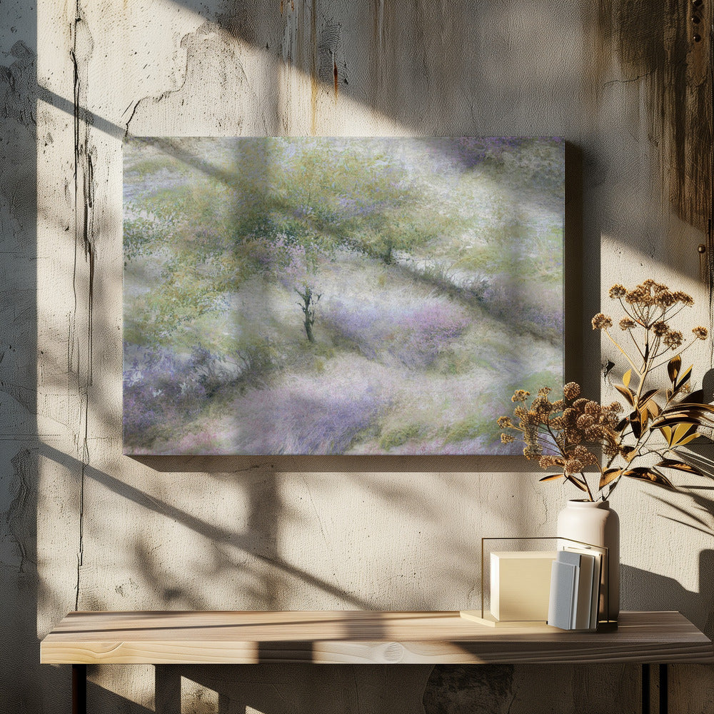 Flowering heather | Canvas