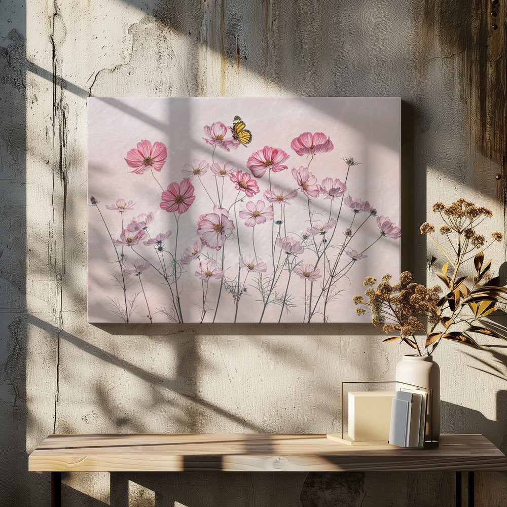 Cosmos and Butterfly | Canvas