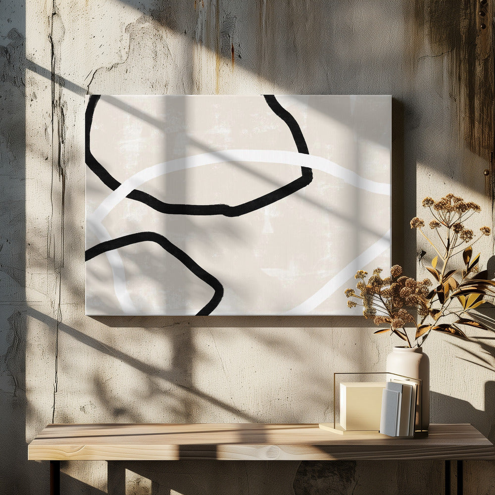 Black And White Lines | Canvas