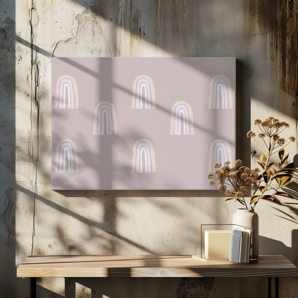 Pastel Arches Pattern | Canvas