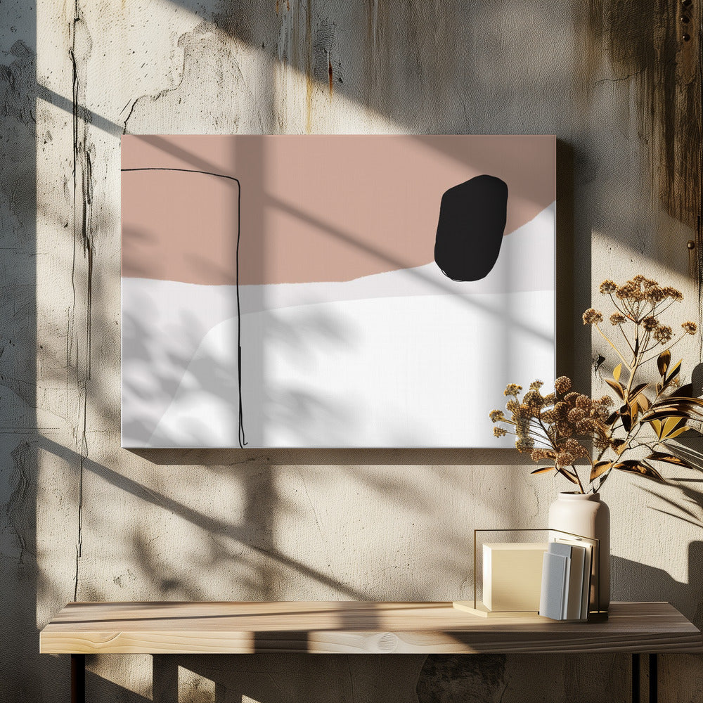 Minimalist Bold Black Shapes | Canvas