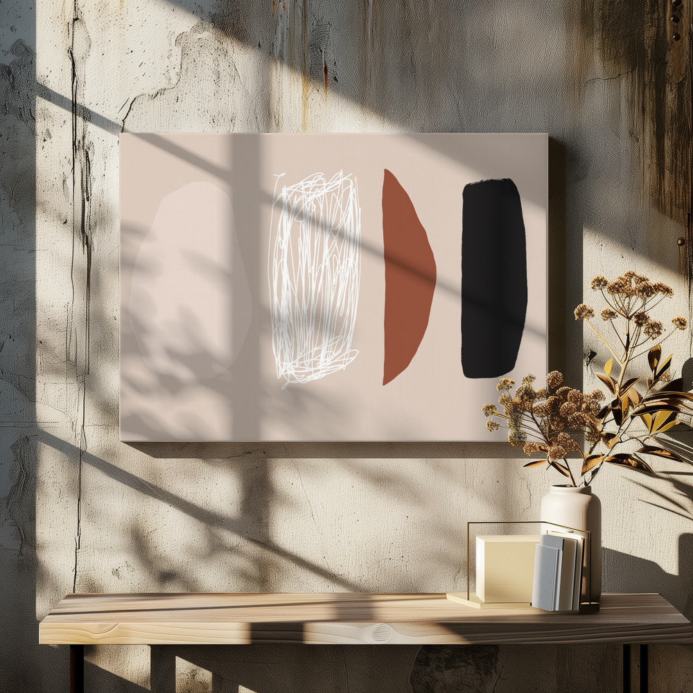 Organic Shapes in Neutral Tones | Canvas