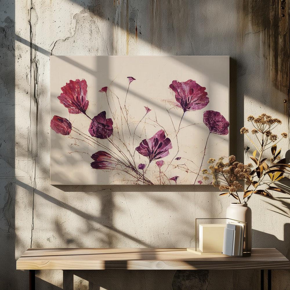 Crimson Bloom Dance | Canvas