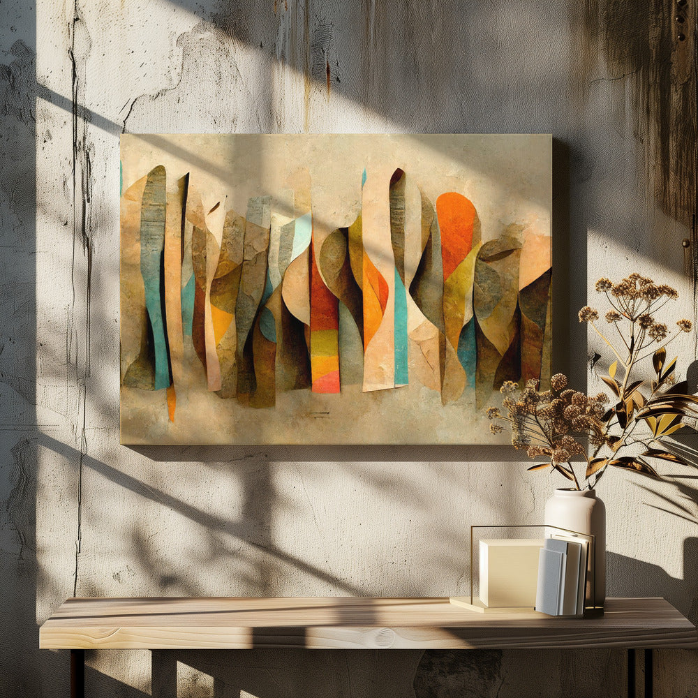 Curved Kaleidoscope | Canvas