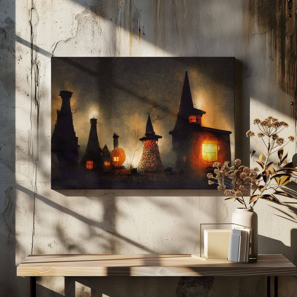 Haunted Glowscape | Canvas