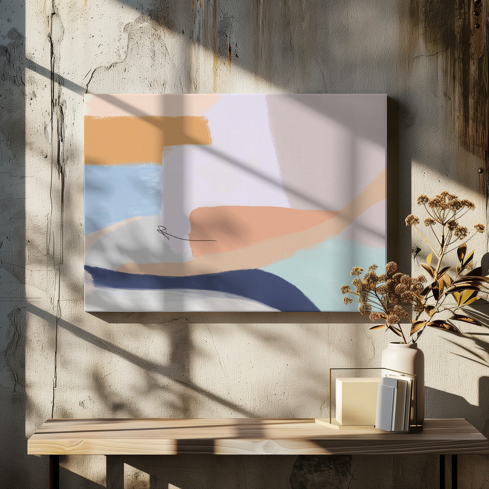 Soft Pastel Colors and Flowing Organic Shapes | Canvas