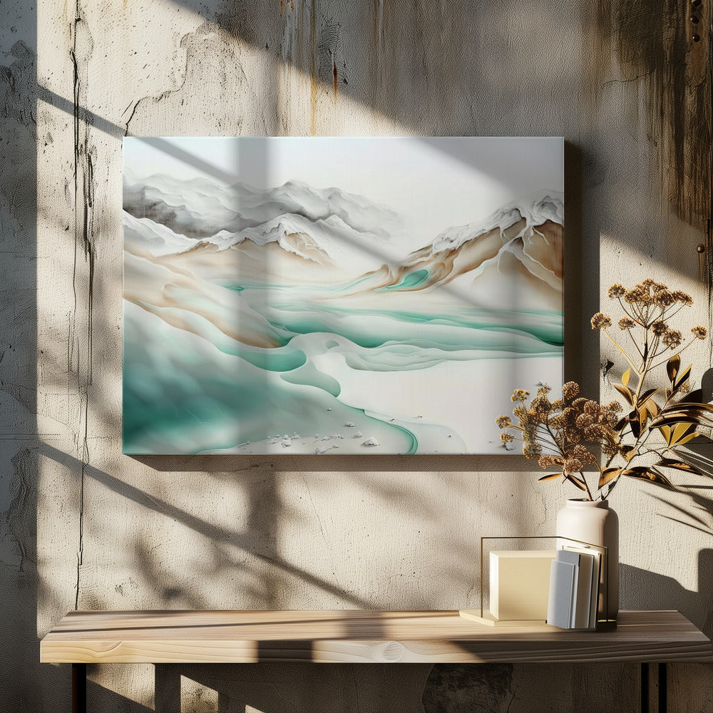 Tranquil Alpine Flow | Canvas