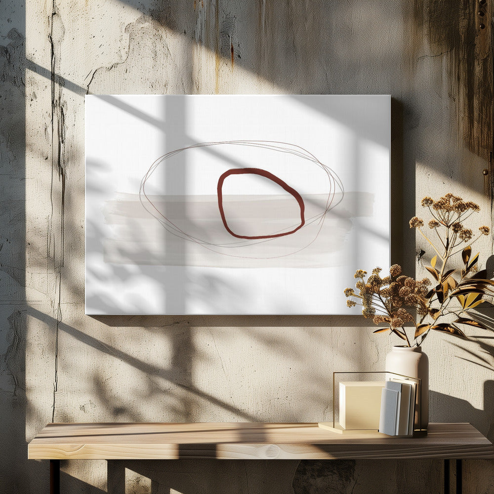 Minimalist Composition With Intersecting Lines | Canvas